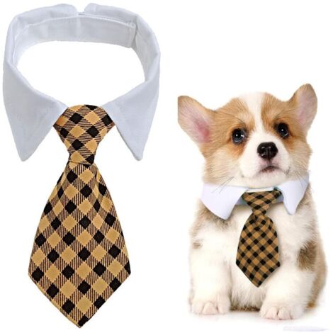 Cravate pour Chien, Collier de Chien réglable avec Fermeture bande autocollante, nœud Papillon de Mariage pour Animaux de Compagnie, nœud Papillon Formel pour Chiot, Collier de Smoking, Cravate de Cos
