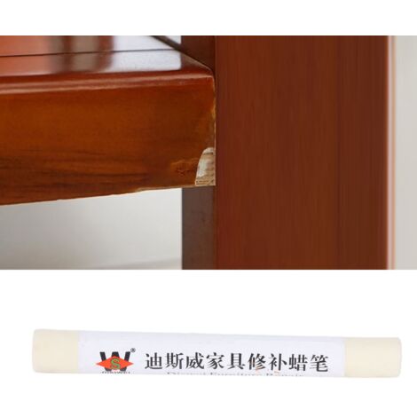Crayon à Réparation pour Bois - 2 pièces - Crayon à Wax pour Réparer Rayures et Défauts sur Surfaces de Bois et Stratifié - Blanc Maple - 11 cm