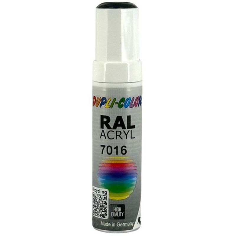 Crayon à vernis gris anthracite brillant ral 7016 12 ml 12 ml tige Dupli-color Par 30)