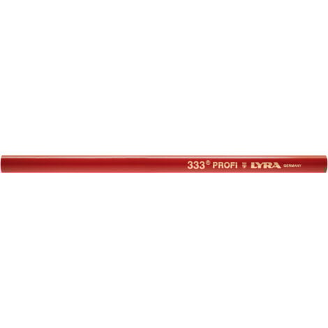 CRAYON DE CHARPENTIER LYRA ROUGE 30 CM EN BOÎTE DE 100 - 4333103