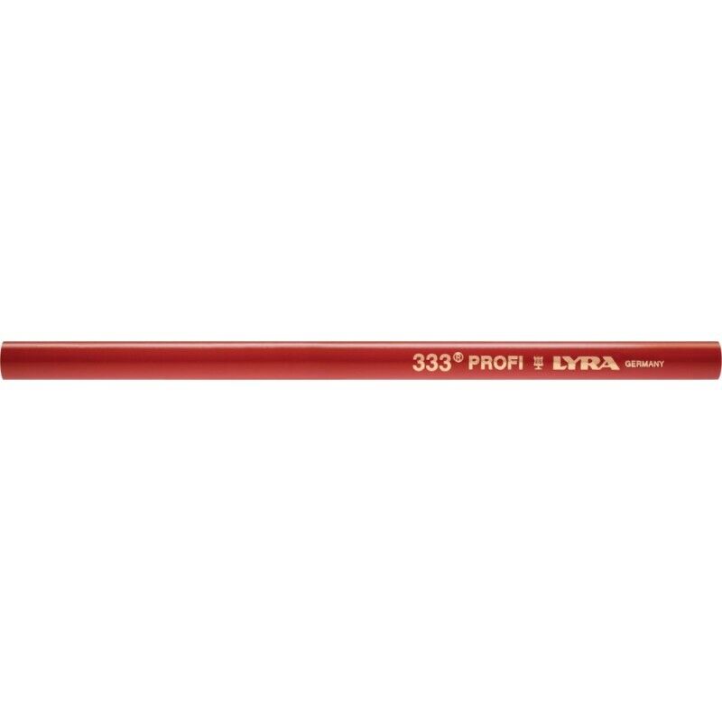 Lyra - Crayon de charpentier oval rouge 24cm (Par 12)