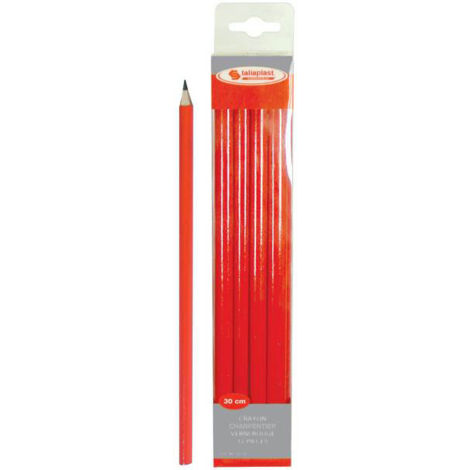 CRAYON DE CHARPENTIER ROUGE 30CM SOFOP TALIAPLAST - 401002