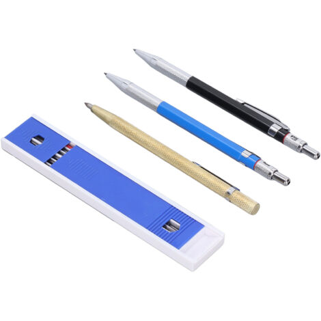 Crayon de menuisier mécanique rechargeable 2mm pour traçage précis sur bois