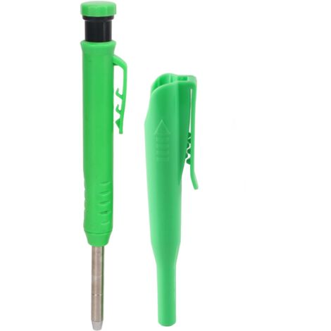 Crayon de menuisier professionnel kit avec taille-crayon intégré et capuchon sans fente pour designers