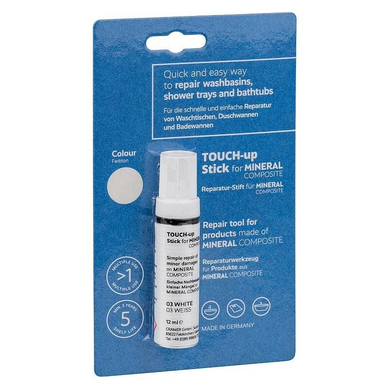 Banyo - Crayon de réparation pour fonte minéral blanc 12 ml