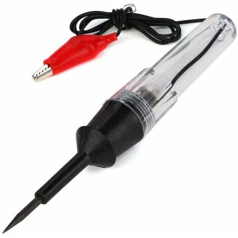 Crayon de test de voiture, sonde de détecteur de testeur de circuit de lampe de stylo de test de tension électrique 6V-12V automatique