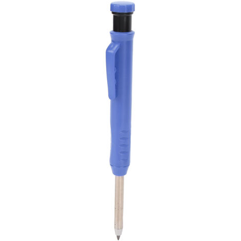 Crayon de traçage mécanique pour métal et plastique avec taille-crayon intégré, bleu