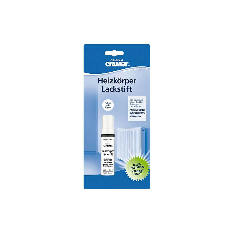 Crayon laque radiateur 12 ml blanc RAL 9016