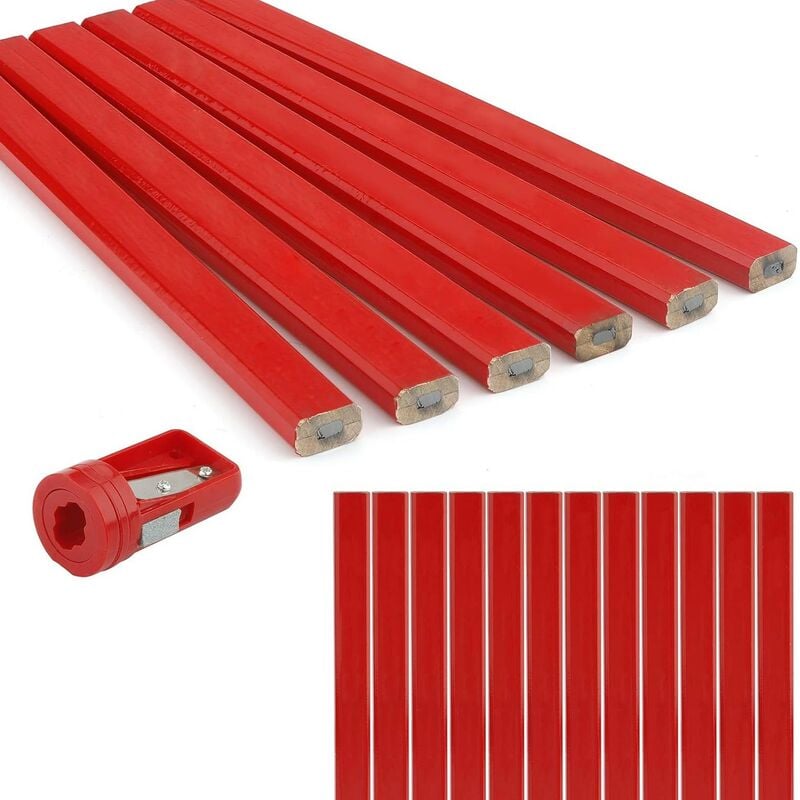 Kinsi - Crayon, Marqueur, Craie, 20 crayons + taille-crayon