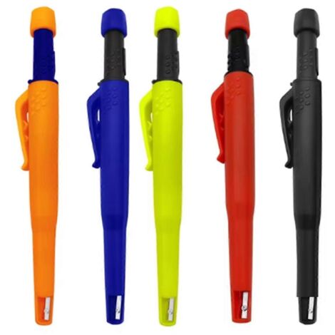 Crayon mécanique de menuisier robuste, lot de 5 pièces