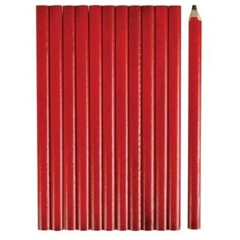 Crayons de menuisier 175 mm (12 pcs)