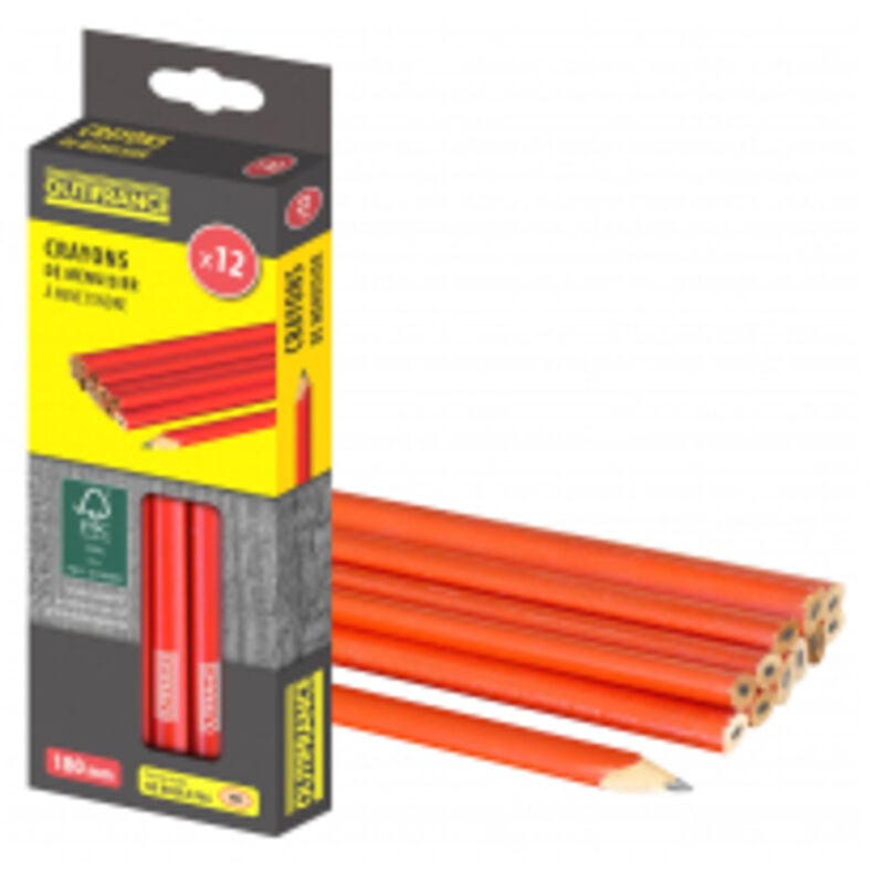 Crayons De Menuisier 18 Cm Désignation 12 Crayonslongueur 180 Mm