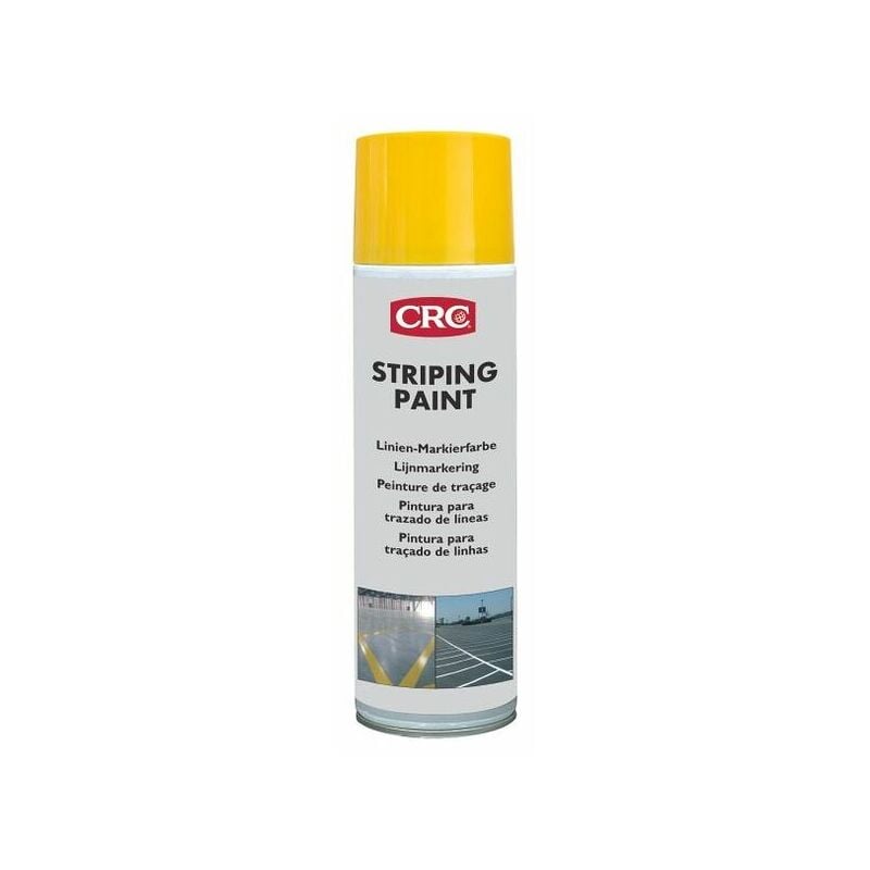 CRC - Aérosol permanent Striping Paint Jaune - 500mL - kf siceron - 11671