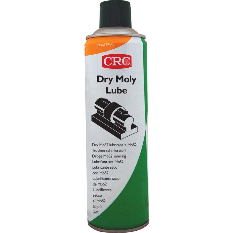 CRC - Lubrifiant dry moly lube, Aérosol 650ml / 500ml ( Prix pour 1 ). Film sec au MOS2 pour la lubrification de métal contre métal