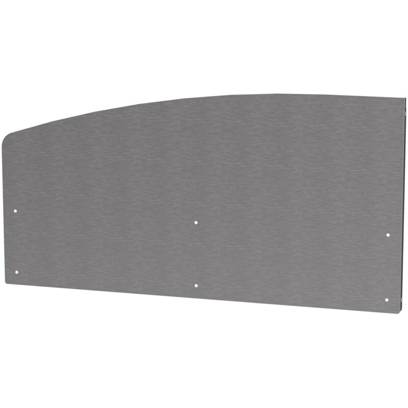 Le Marquier - Crédence courbe gauche inox pour cuisine extérieure