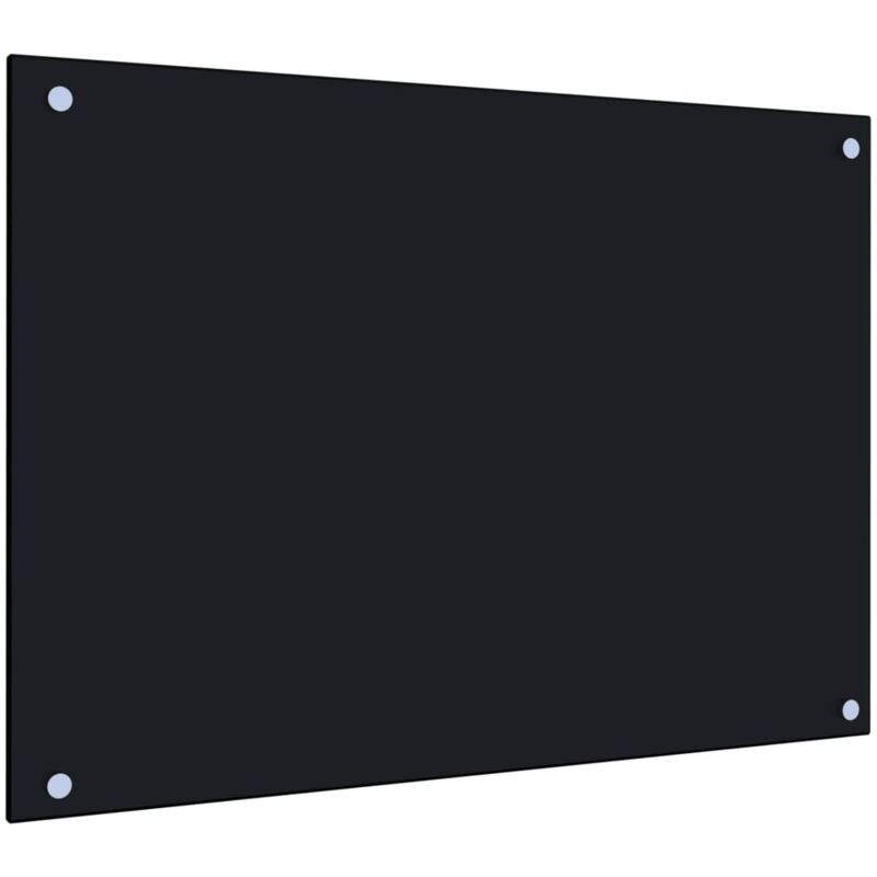 Crédence Cuisine Fond de hotte - Dosseret de cuisine Noir 70 x 50 cm Verre trempé BV112279