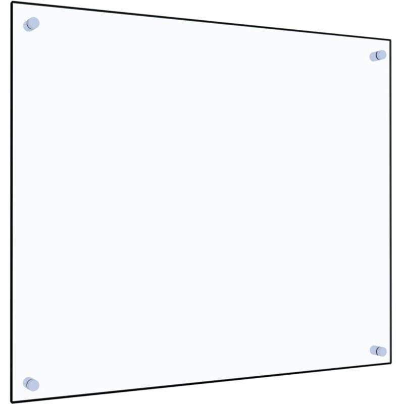 Crédence Cuisine Fond de hotte - Dosseret de cuisine Transparent 70 x 60 cm Verre trempé BV226073 - Transparent