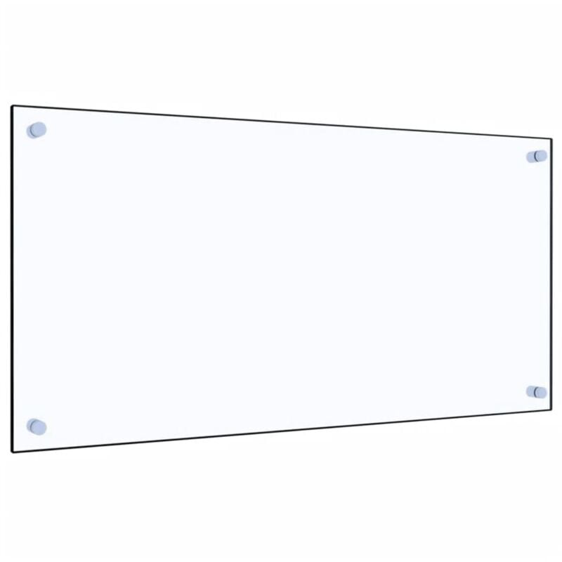 Crédence Cuisine Fond de hotte - Dosseret de cuisine Transparent 80 x 40 cm Verre trempé BV688717 - Transparent