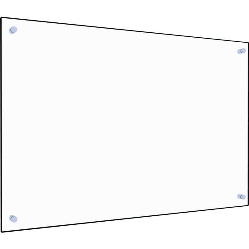 Crédence Cuisine Fond de hotte - Dosseret de cuisine Transparent 90 x 60 cm Verre trempé BV259275 - Transparent