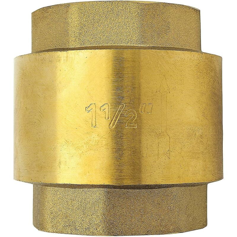 1 1/2 Inch Check Valve Made Of Heavy-duty High Quality Brass, Rust-proof And Leak-proof For a Pump, Fountain, Washing Machine, Garden, Rain Butts,