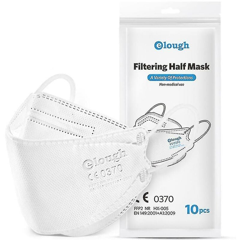 Crea - 100pcs Ffp2 Adult Mask Protective Mask 4-layer Protective Mask Double Melting Dust-proof Pollution 3d Mask