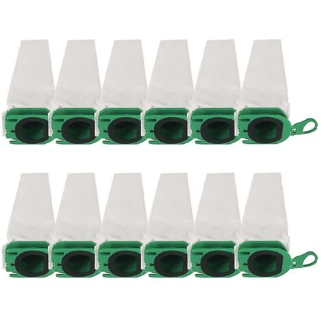 CREA 12 Pcs Vacuum Bags For Vorwerk Kobold Vb100 Vb 100 Fp100 Fp 100