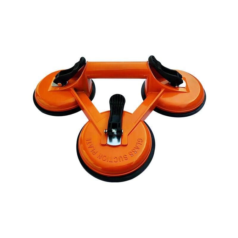 Crea - 1x Ventouse en aluminium pour verre 145 kg 118 mm Ventouse pour verre avec 3 couvercles