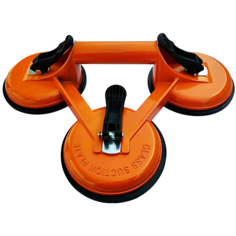 CREA 1x Ventouse en aluminium pour verre 145 kg 118 mm Ventouse pour verre avec 3 couvercles