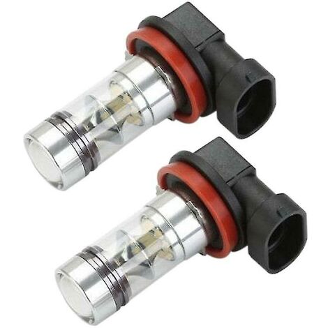CREA 2x H8 H11 H16 6000k White 100w High Power Led Fog Light Driving Bulb