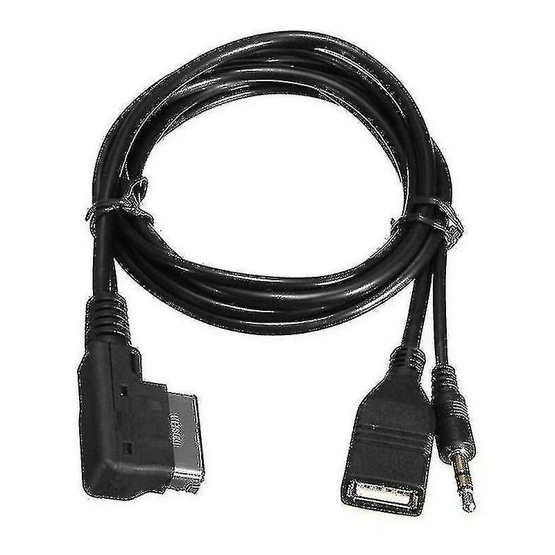 Crea - 3.5mm Aux câble Audio musique Mdi Ami Mmi Interface Usb chargeur adaptateur pour A6l A8l Q7 A3 A4l A5 A1 S5 Q5 avec Interface Ami
