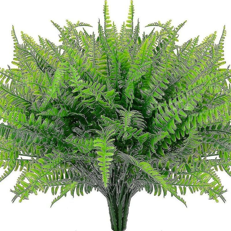 Crea - 4 pièces fougère artificielle fausse fougère extérieure plantes plantes de fougère artificielles