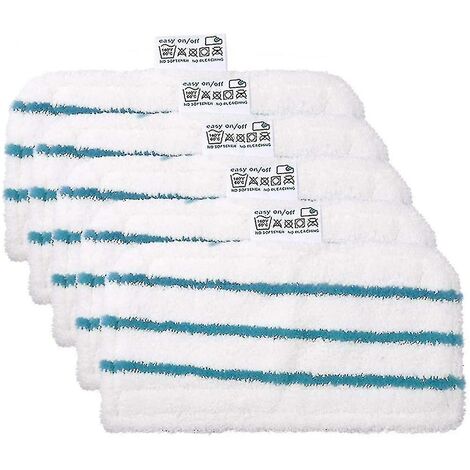 CREA 5 Washable Microfiber Pads For Black Decker Steam Mops