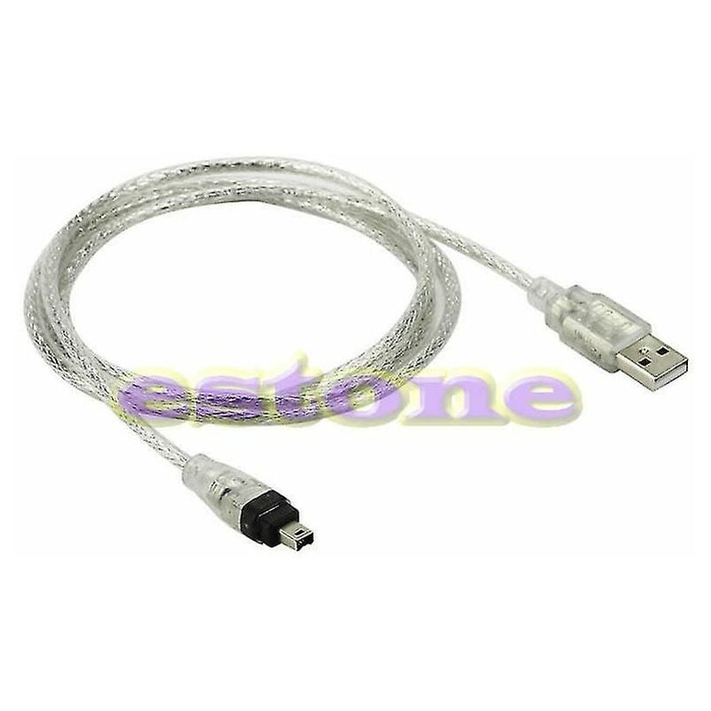 Crea - 5ft New Usb To Firewire Ieee 1394 4 Pin Ilink Adapter Cable