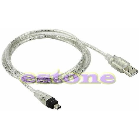 USB mâle vers Firewire IEEE 1394 4 broches mâle Ilink Adaptateur Cordon  Firewire 1394 Câble pour Sony Dcr-trv75e Dv Câble de caméra 120cm