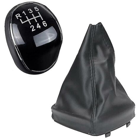 CREA 6 Speed Leather Gear Shift Knob For Ford Mondeo Iv S-max C-max