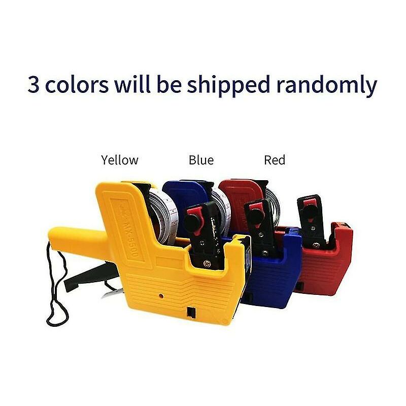 8 Digits Price Tag Machine Handheld Price Labeller Label Date Maker Pricing With 10pcs Price Labels Paper For Office Retail Shop Grocery Store