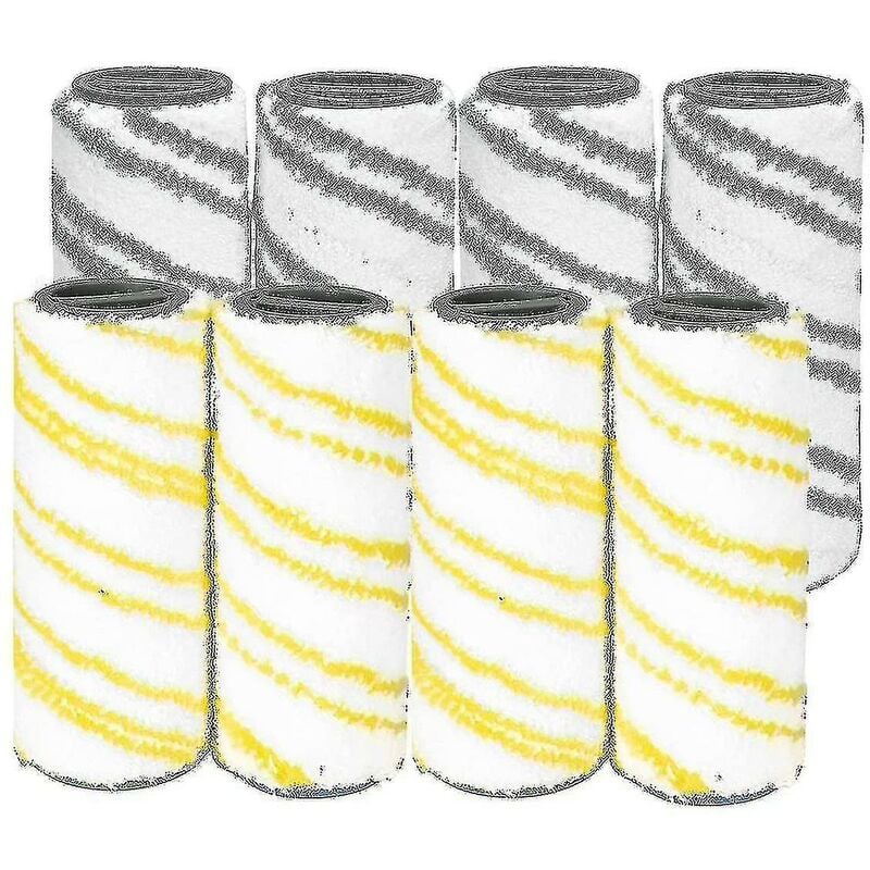 Crea - 8 Piece Set Of Rollers Comptiable With Karcher Fc7 Fc5 Fc3 Fc3d Floor Cleaner