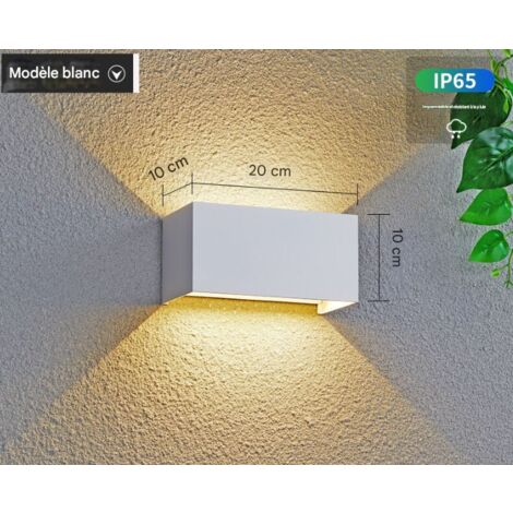 Crea – Applique murale LED étanche IP65 3000K blanc chaud – Aluminium durable – Angle de faisceau réglable – Lumière extérieure pour espaces humides