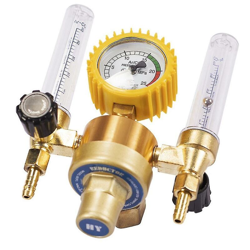 Argon Co2 réducteur de pression Mig Tig débitmètre vanne de contrôle régulateur de gaz de soudage Double Tube Bubbl - Crea