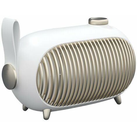 Crea – Chauffage soufflant céramique 500W/1000W – 3 modes de chauffage – Thermostat intégré – Pour petits espaces – Protection contre surchauffe