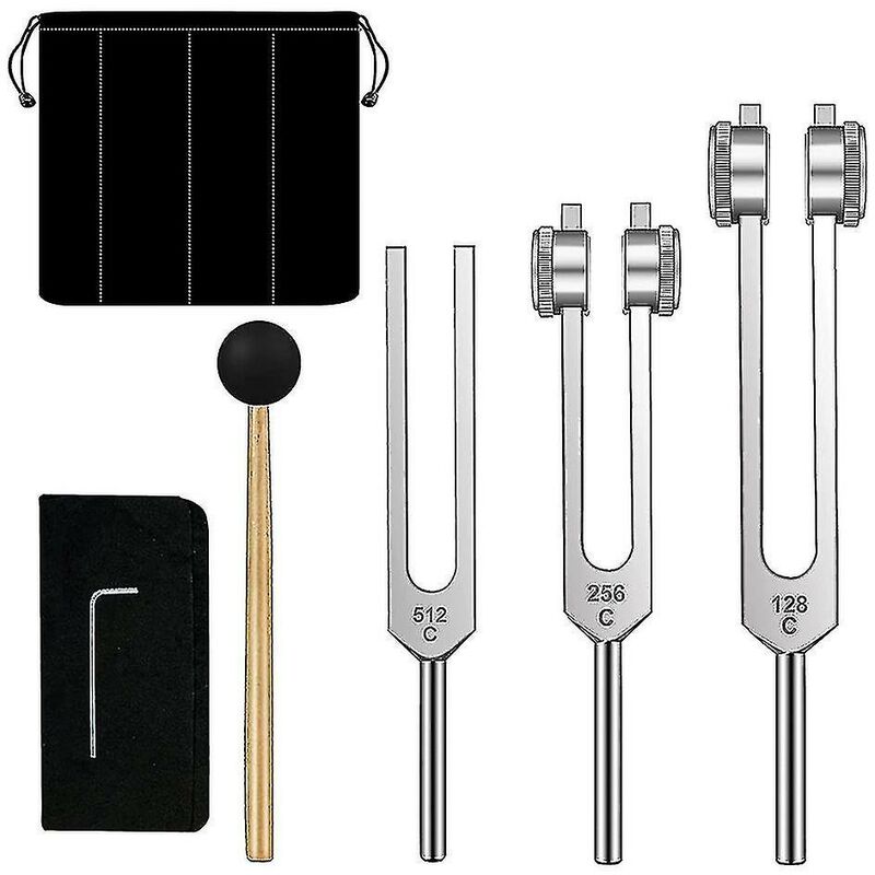Crea - Diapasons Set-128 Hz256 Hz512hz Diapasons parfaits pour la guérison