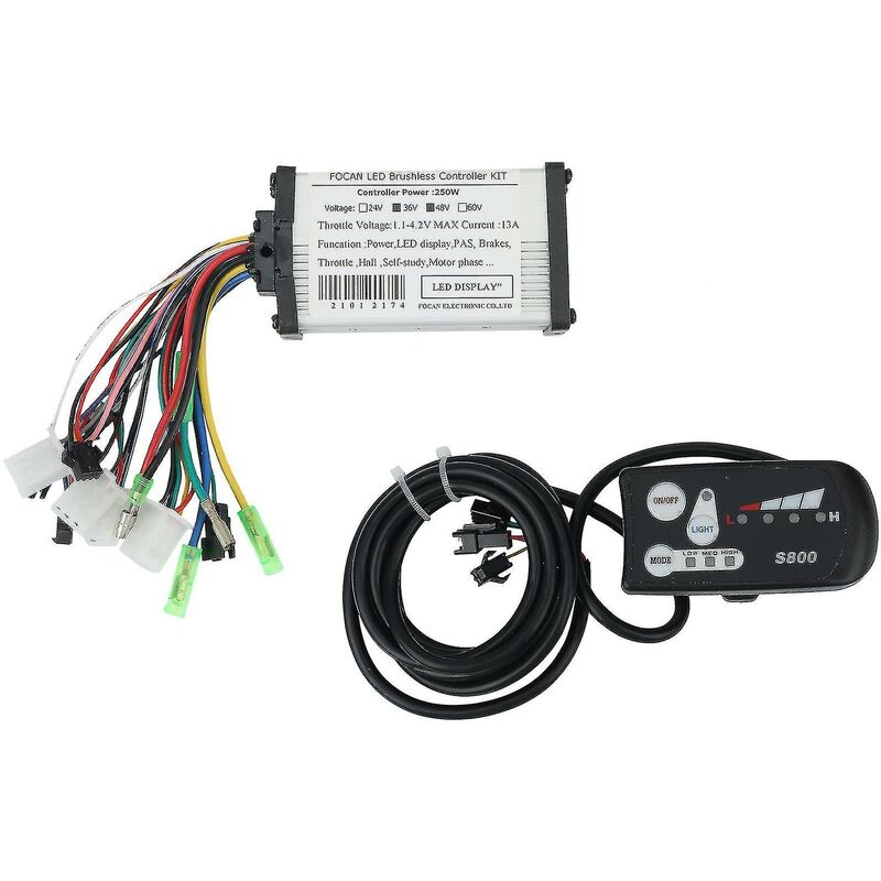 Ebike Led Display 24v 36v 48v S800 Electric Bicycle Bike Display ,48v - Crea