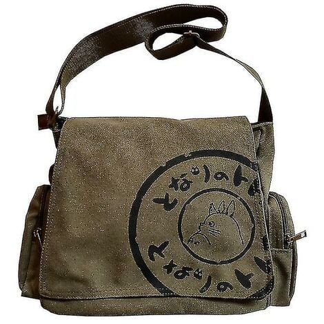 CREA High Quality My Neighbor Totoro Canvas Shoulder Bags Large Satchels Leisure Messenger Crossbody Bag