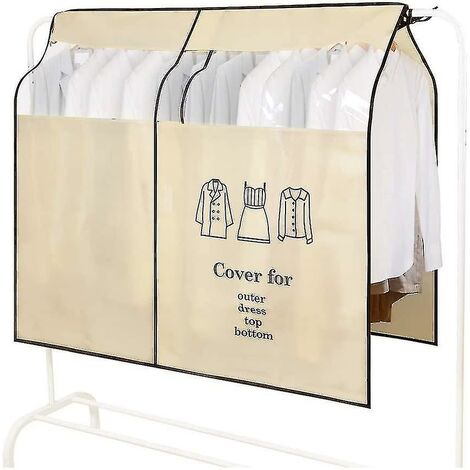 CREA Housse, portant à vêtements, 90 110 cm, housse anti-poussière, protection contre la poussière, housses de protection pour vêtements