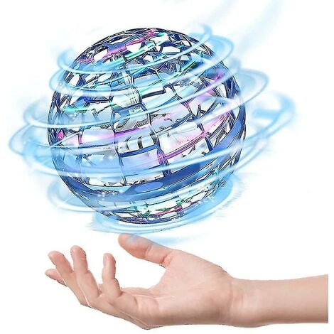 BOULE LUMINEUSE VOLANTE JOUET VOLANT FLYING SPINNER HOVER BALL MINI DRONE  LED