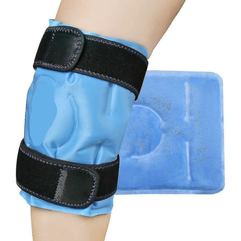 Crea - Ice Pack For Knee Pain Relief, Reusable Gel Ice Wrap For Leg Injuries, Swelling, Knee Replacement Surgery, Cold Compress Therapy