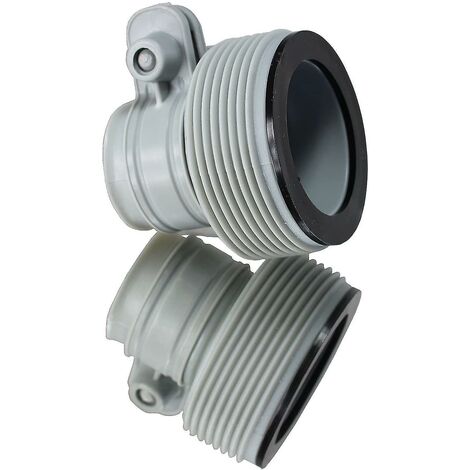 Crea – Lot de 2 adaptateurs B pour pompe à filtre – Compatibilité Bestway 58236 et Intex 10722 – Diamètre tuyaux 32 à 38 mm