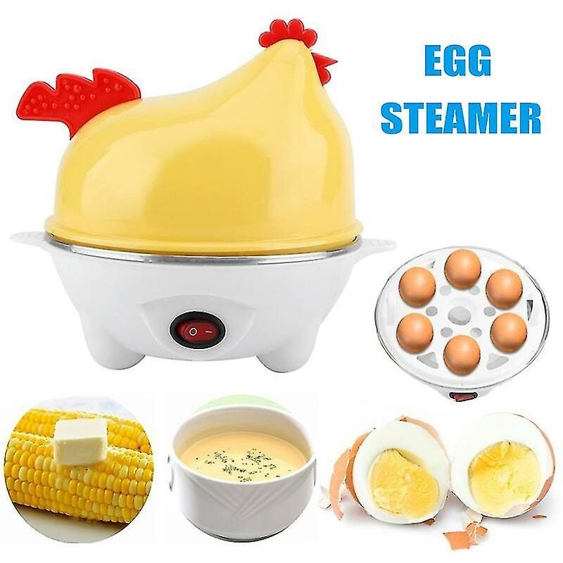 Mini Electric Egg Cooker 6 Eggs Automatic Steamer Boiler Kitchen Tools - Crea