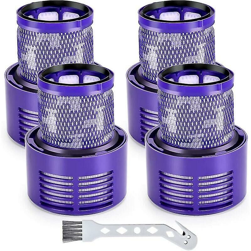 Crea - Pack Filters For Dyson V10 Motorhead Cyclone Animal Absolute Sv12 Cordless Vacuum Cleaner Attachment Replaces Dy-969082-01