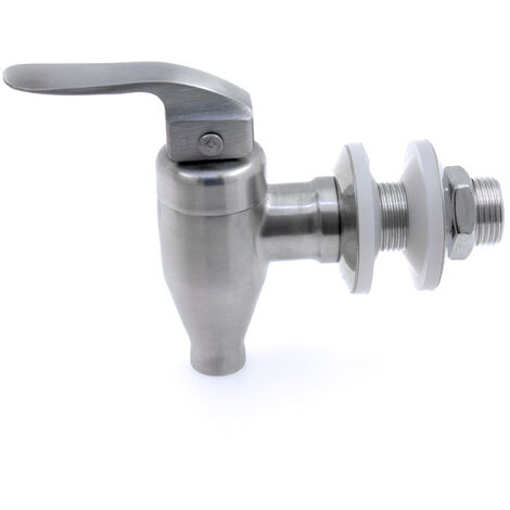 CREA Robinet de remplacement pour robinet de distributeur de boissons en acier inoxydable (16 mm)